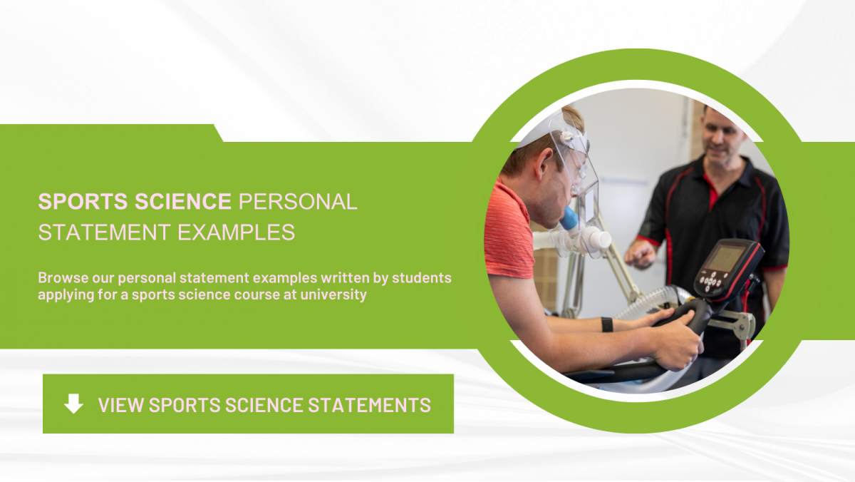 Sports Science Personal Statement Examples